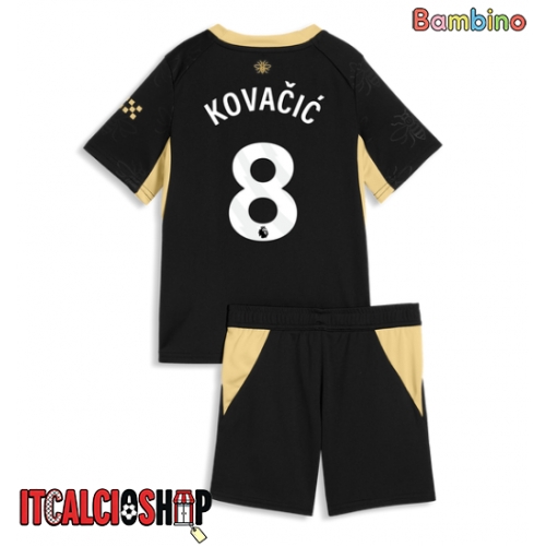 Manchester City Mateo Kovacic #8 Seconda Maglia Bambino 2026-27 Manica Corta (+ Pantaloni corti)